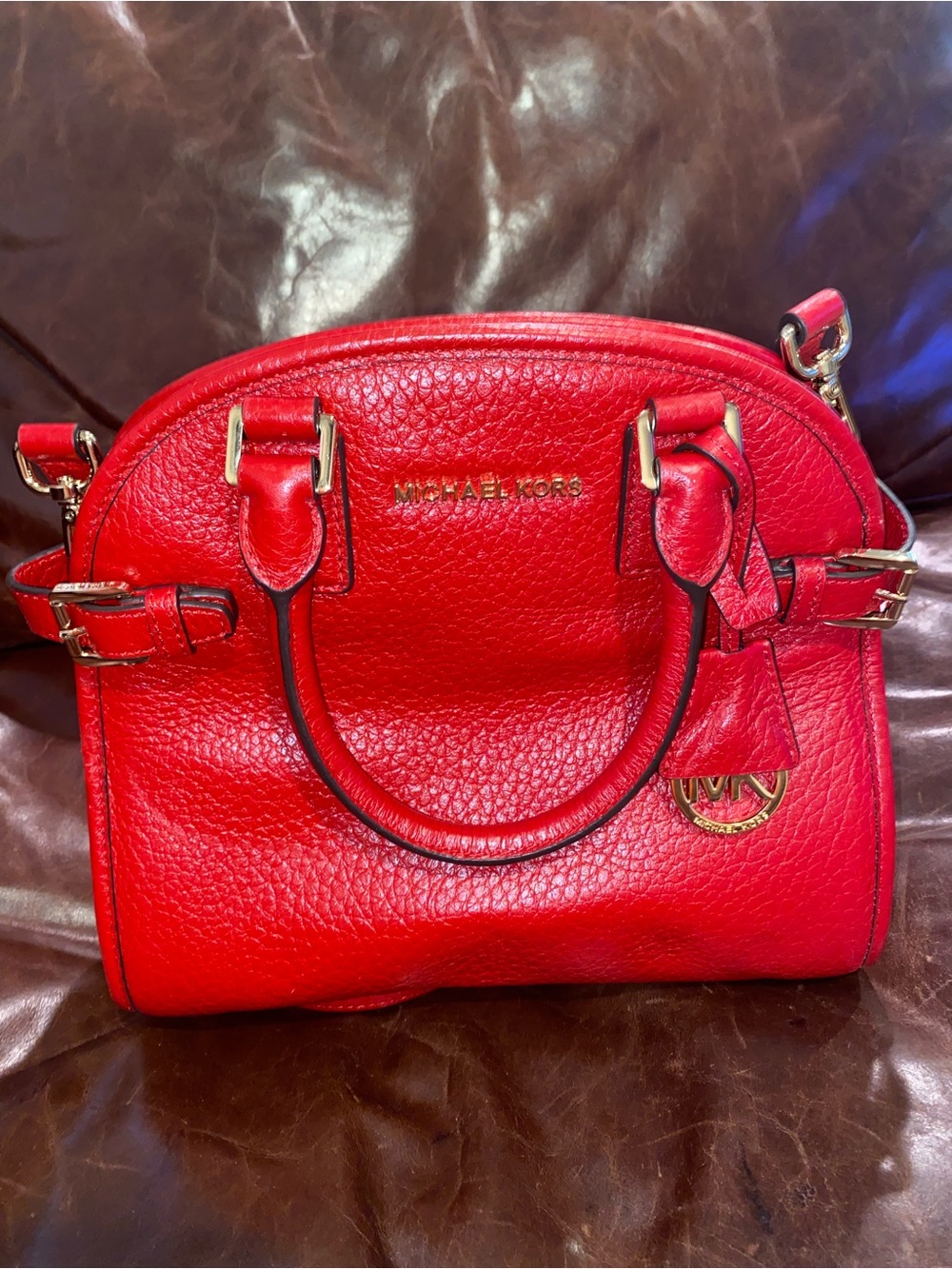 MK grainy leather handbag